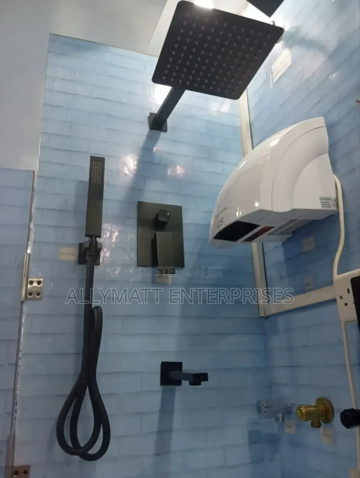 5way Black Concealed Shower Mixture
