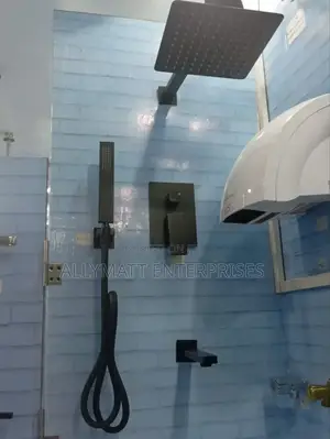 5way Black Concealed Shower Mixture