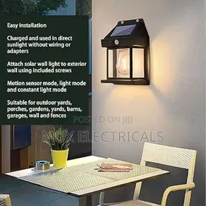 Solar Outdoor Wall Light (1 Bulb)
