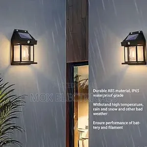 Solar Outdoor Wall Light (1 Bulb)