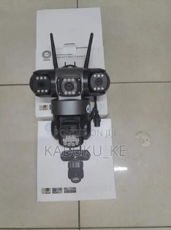 4G Simcard Dome PTZ Camera With 3 Lens 1080P