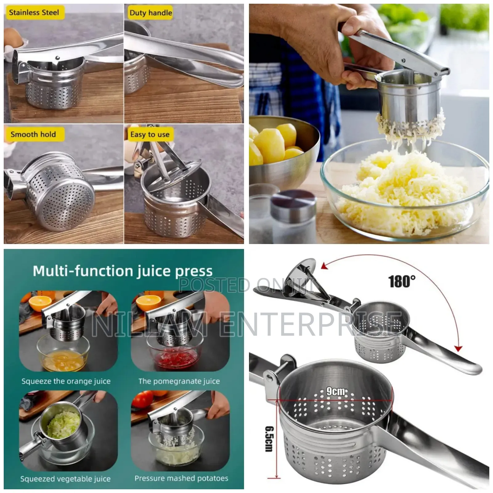 Potato Masher Ricer Press