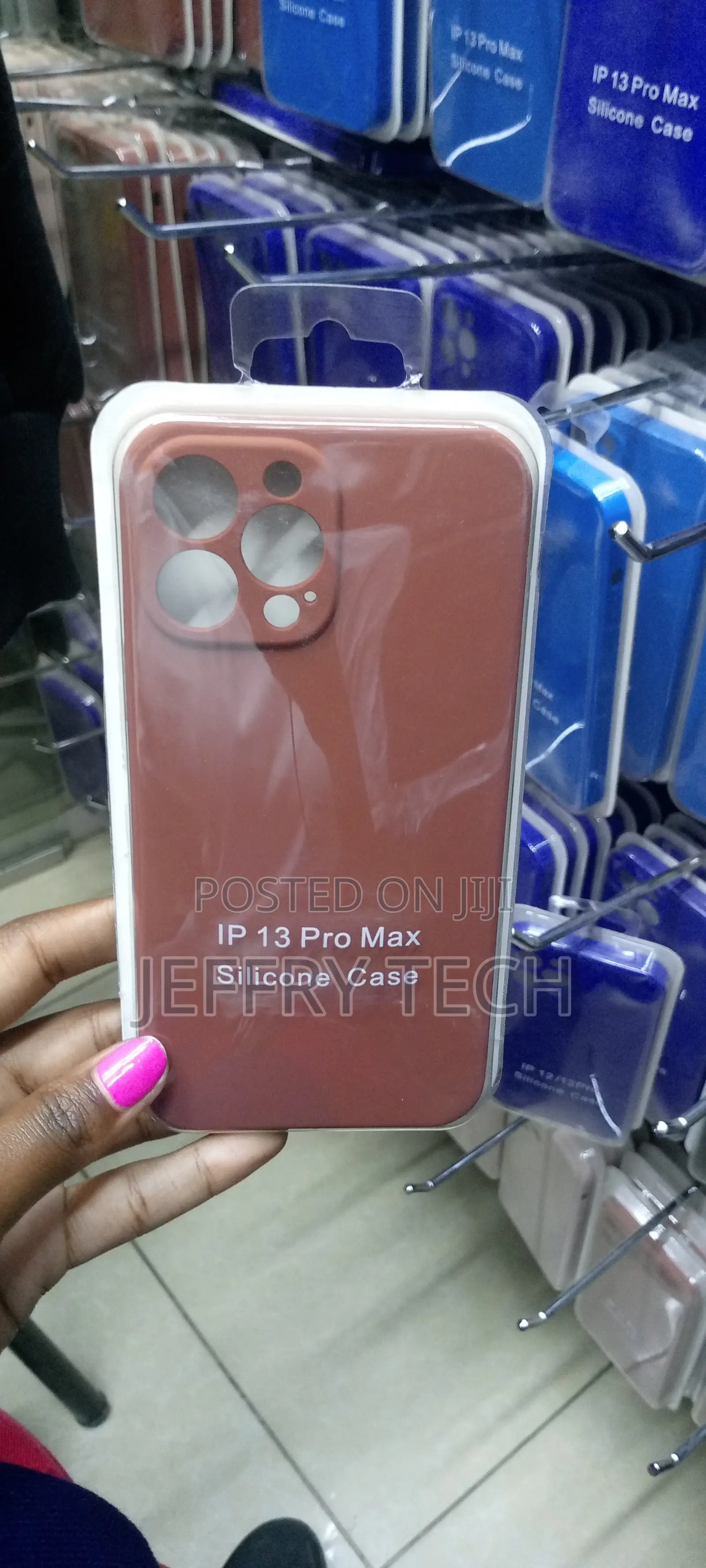 Brown iPhone 13 Pro Max Case Liquid Silicone Case, Full Body