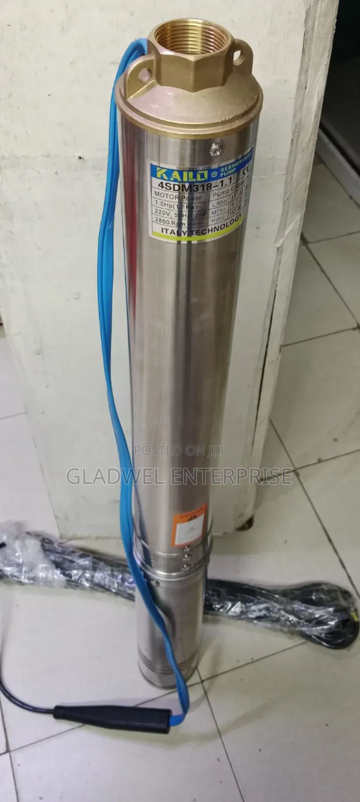 Submassible Water Pump Kailo 1.5hp With Control Box