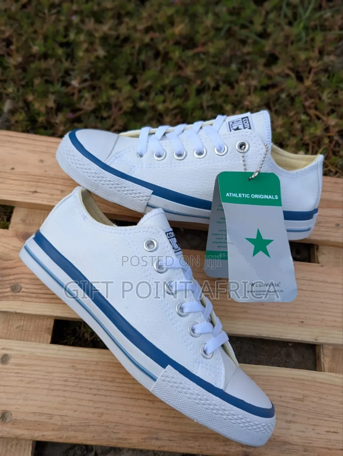 White Soft Leather Converse