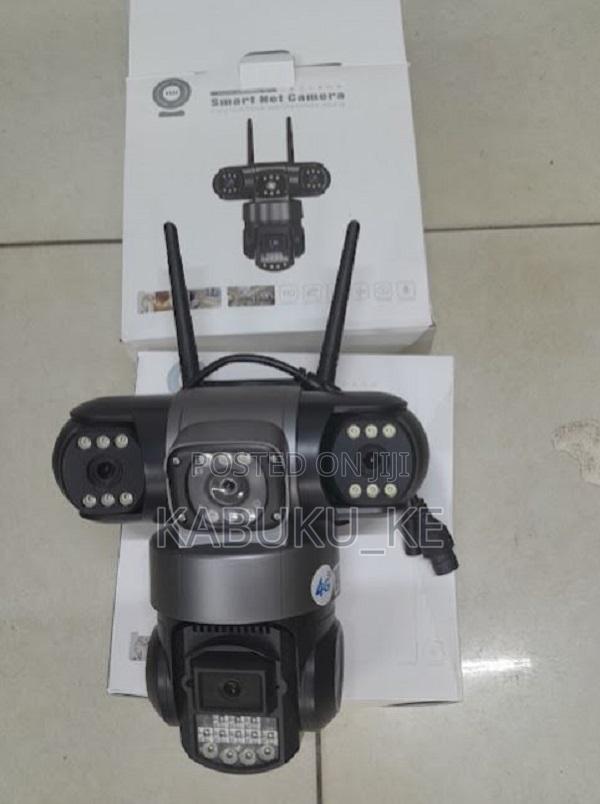 4G Triple Lens CCTV Dome PTZ Smart Camera 1080P