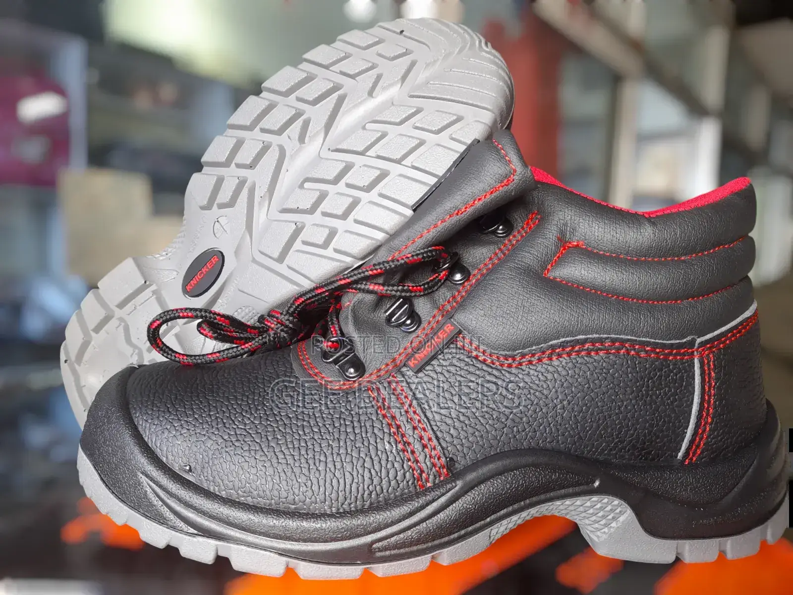 Steel Toed Safety Boots, Stain Resistant Working Boots,