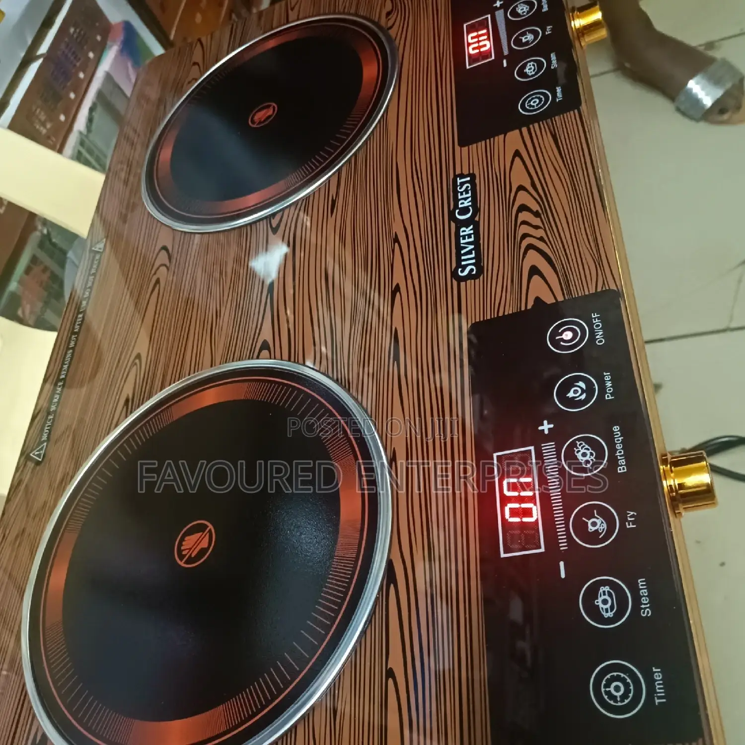 Induction Cooker Double Burner Silver Crest