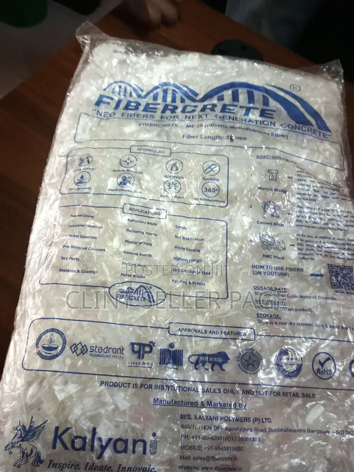Fiber Crete/ Strongo Crete.