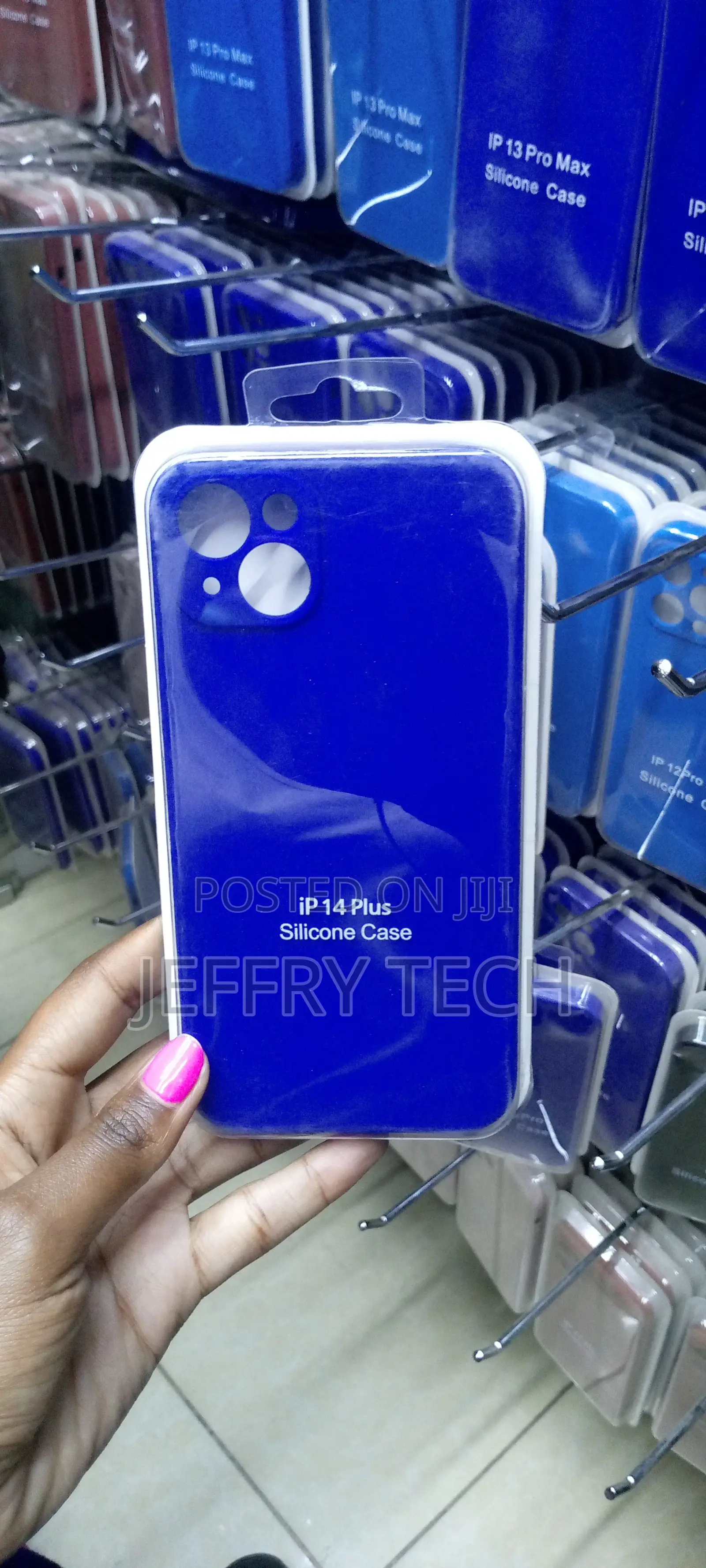 Blue Case for iPhone 14 Plus , Silky-Soft Touch Full-Body