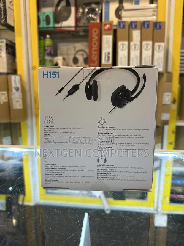 Logitech H151 3.5mm Stereo Headset (H151) - thumbnail 4