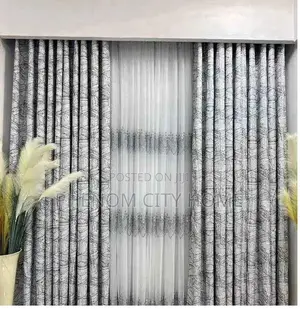 Greyish Themed Curtains Per Metre