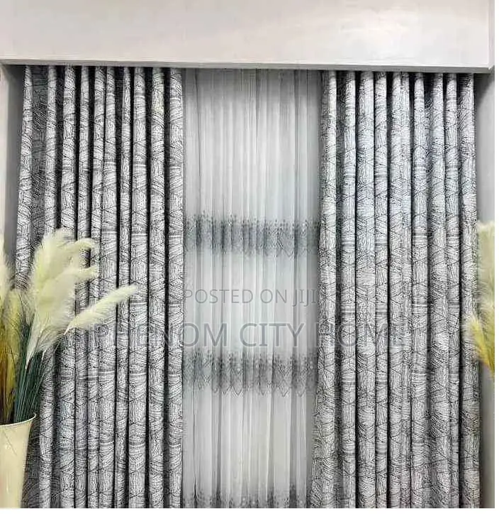 Greyish Themed Curtains Per Metre