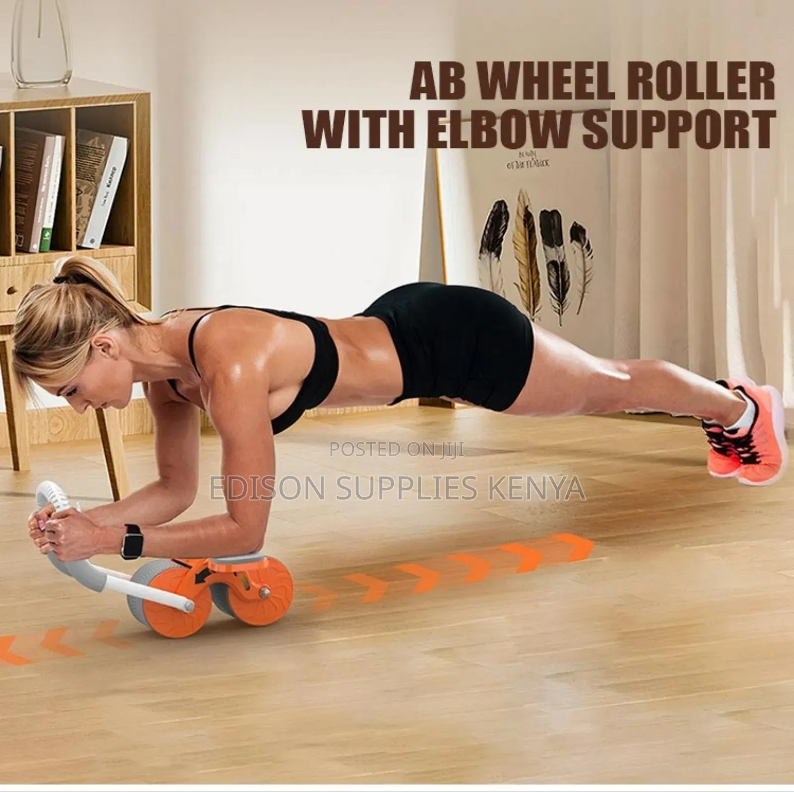 Abs Roller Tummy Trimmer With Wheels Digital Timer
