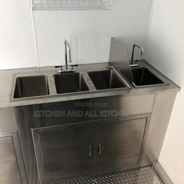 4 Basin Sink,Stainless Steel