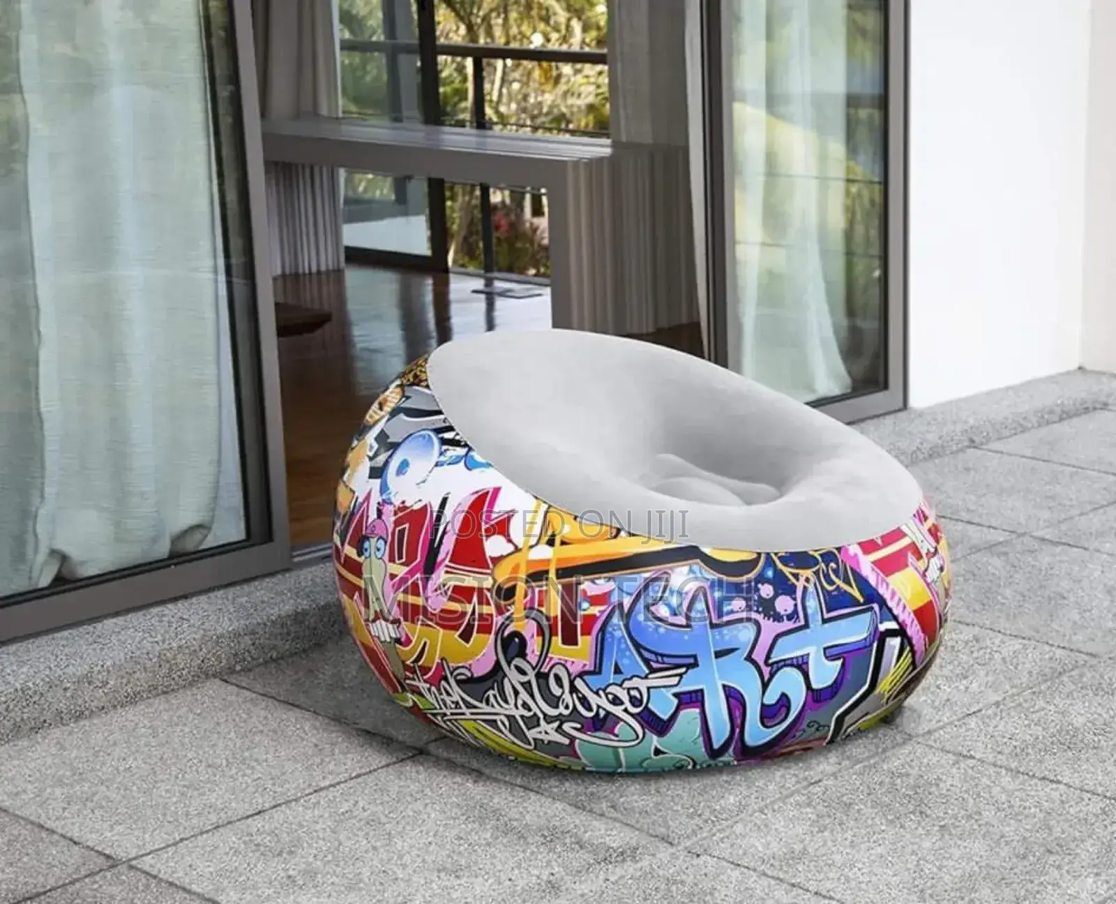 *Graffiti Inflatable Bean Bag Airchair, *