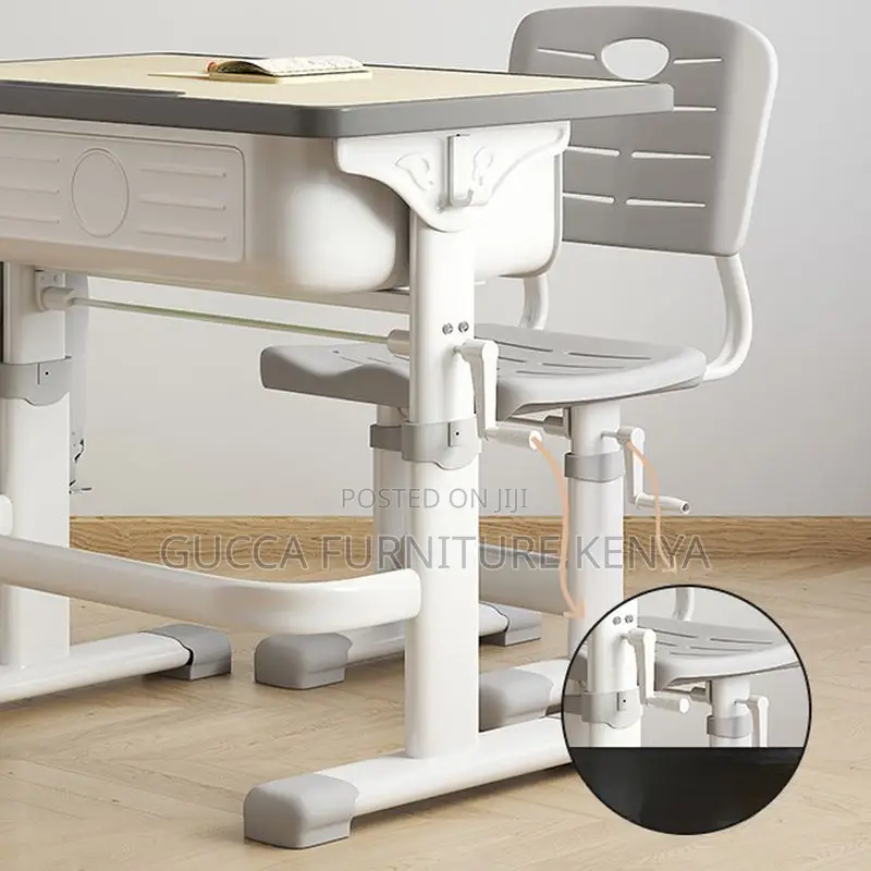 Kids Furniture:Height-Adjustable Children Home Computer Desk