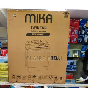 *Mika Washing Machine Twin Tub 10kg With Air Dryer Turbo
