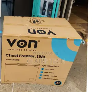 *Von Chest Freezer 198litres Electric Freezer
