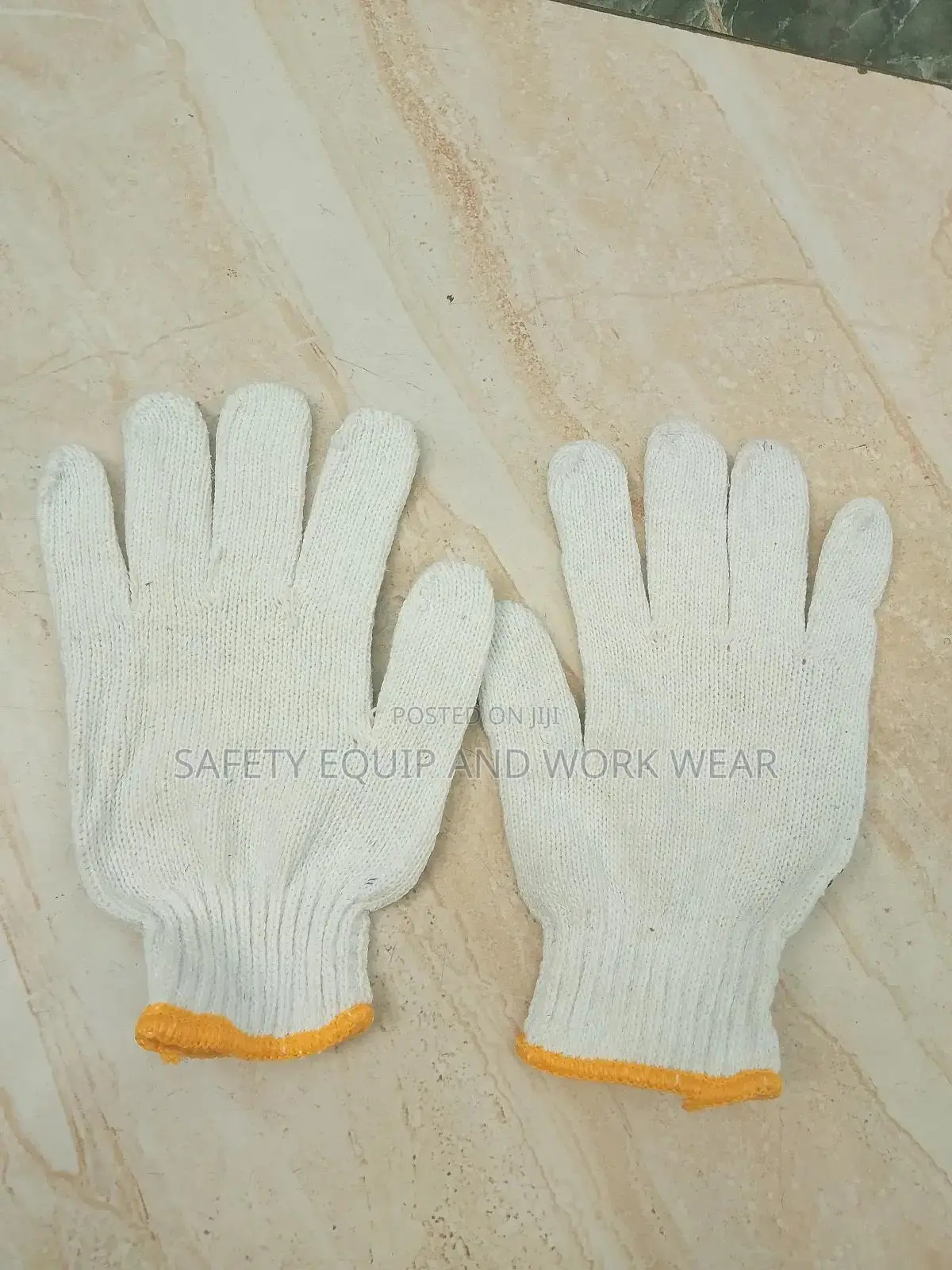 Cotton Grip Safety Gloves