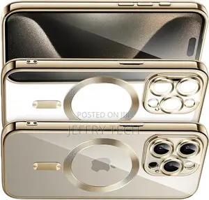 Magsafe Electroplated TPU Cover (Gold) for iPhone 15 Pro