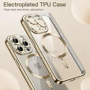 Magsafe Electroplated TPU Cover (Gold) for iPhone 15 Pro