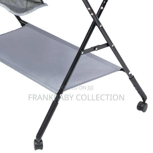 Height Adjustable Baby Changing Station With Rack - thumbnail 3