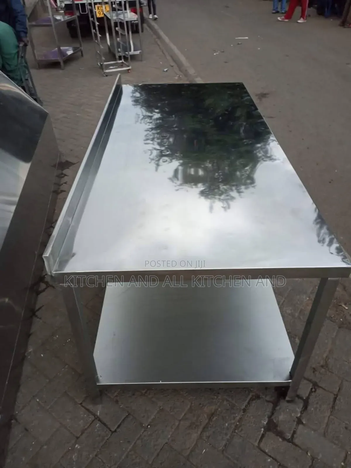 Stainless Steel Work Table With a Shelf