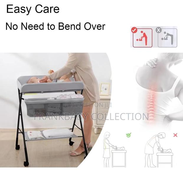 Adjustable Height Foldable Diaper Changing Station - main view