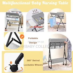 Adjustable Height Foldable Diaper Changing Station