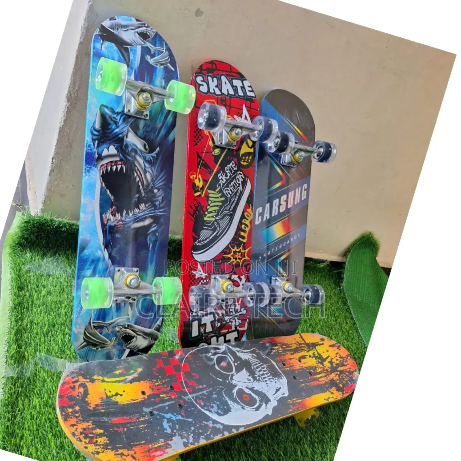 Brand New Skateboard With Rubber Wheels