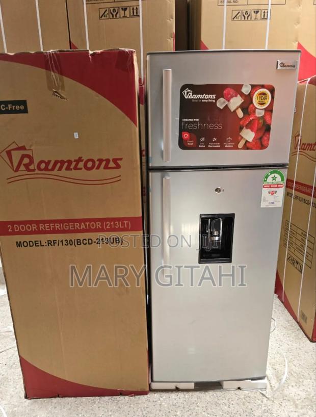 Ramtons RF/130- 213L 2 Door Direct Cool Fridge+ Dispenser