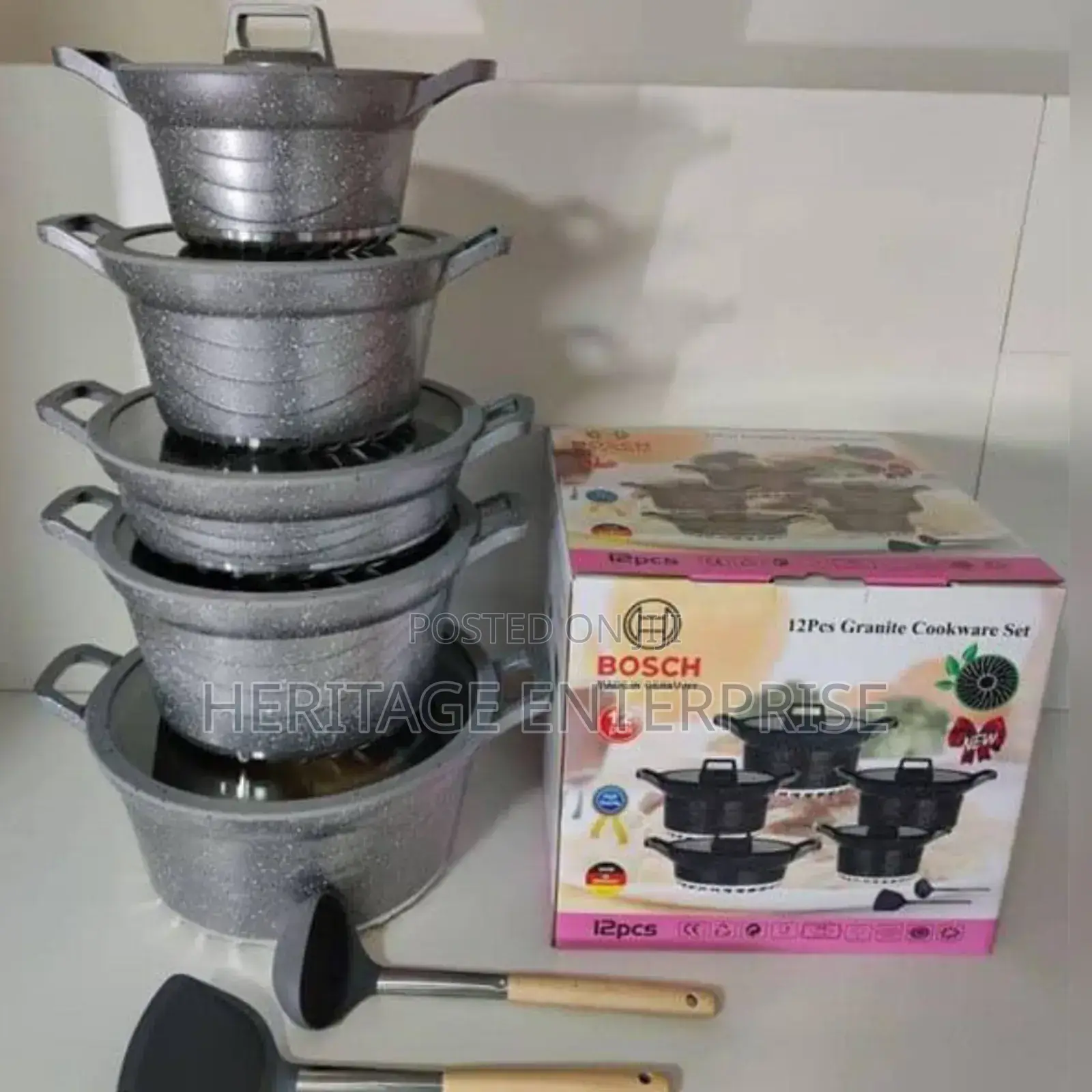 Bosch 12pcs Silicone Cookware Set