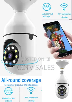 V380 Panoramic Nanny Bulb Camera