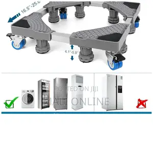 Heavy Duty 150kg Fridge Stand Washing Machine Stand Trolley