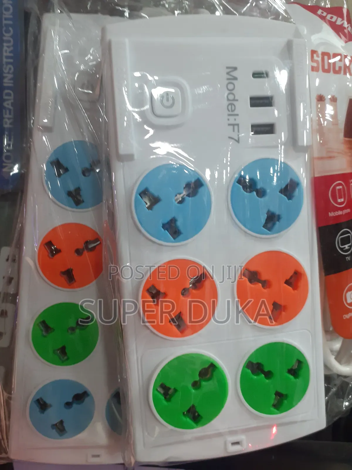 Extension Socket.Usb/ Type C Port.F7 Multi Plugs