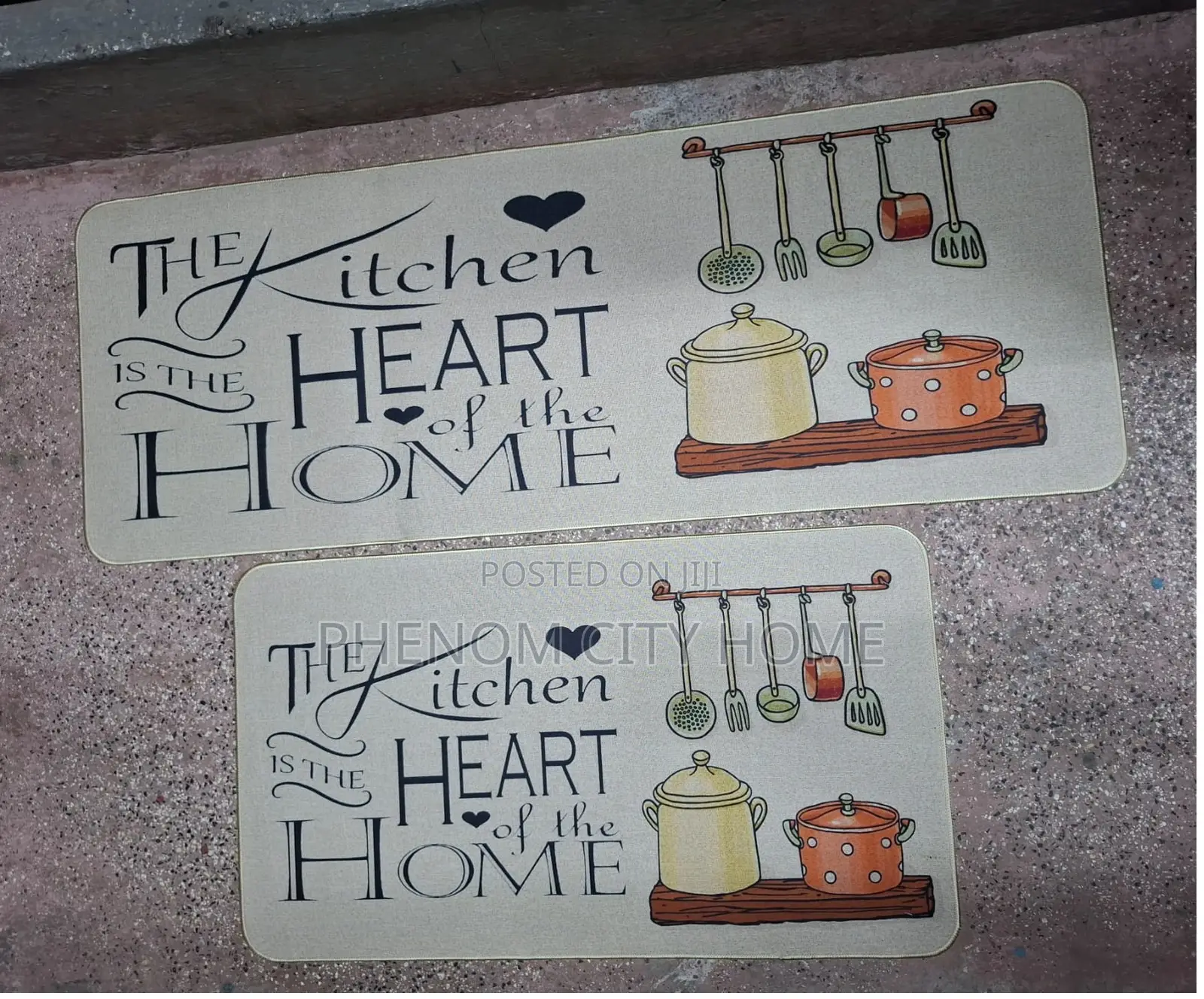 Grey Themed Kitchen Mats
