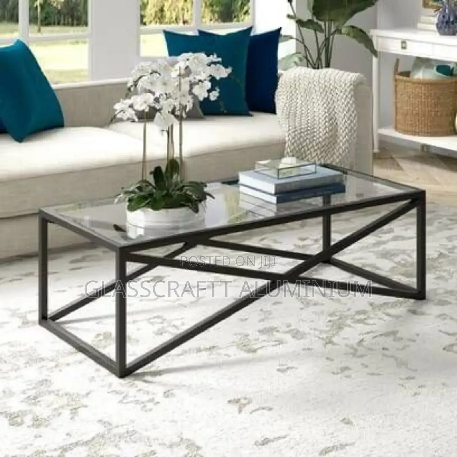 Clear Glazed Coffee Table