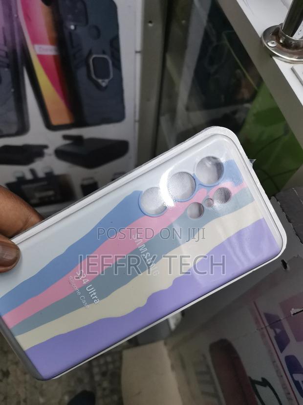 Samsung Galaxy S24 Ultra Case Rainbow Striped Soft Silicone - thumbnail 3