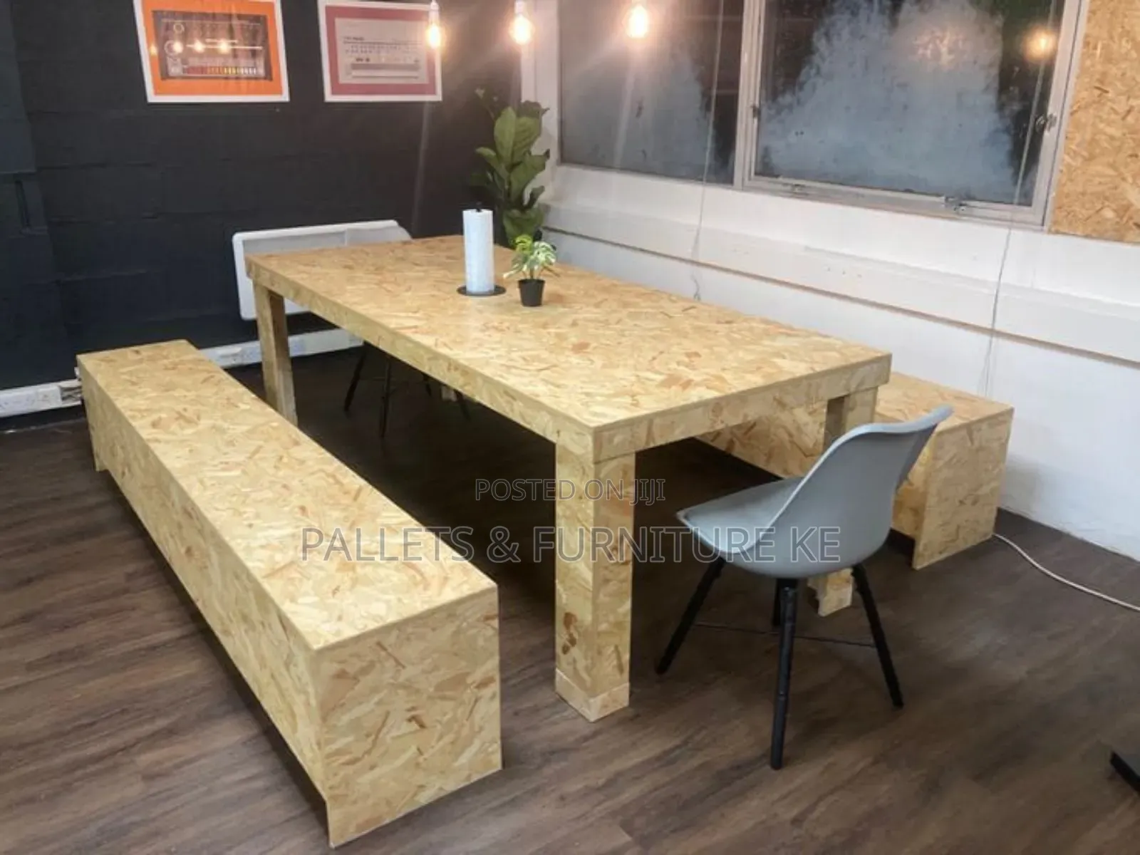 Osb Dining Table And Benches