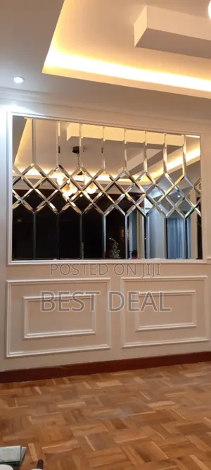 Beveled Mirrors and Waiscoting
