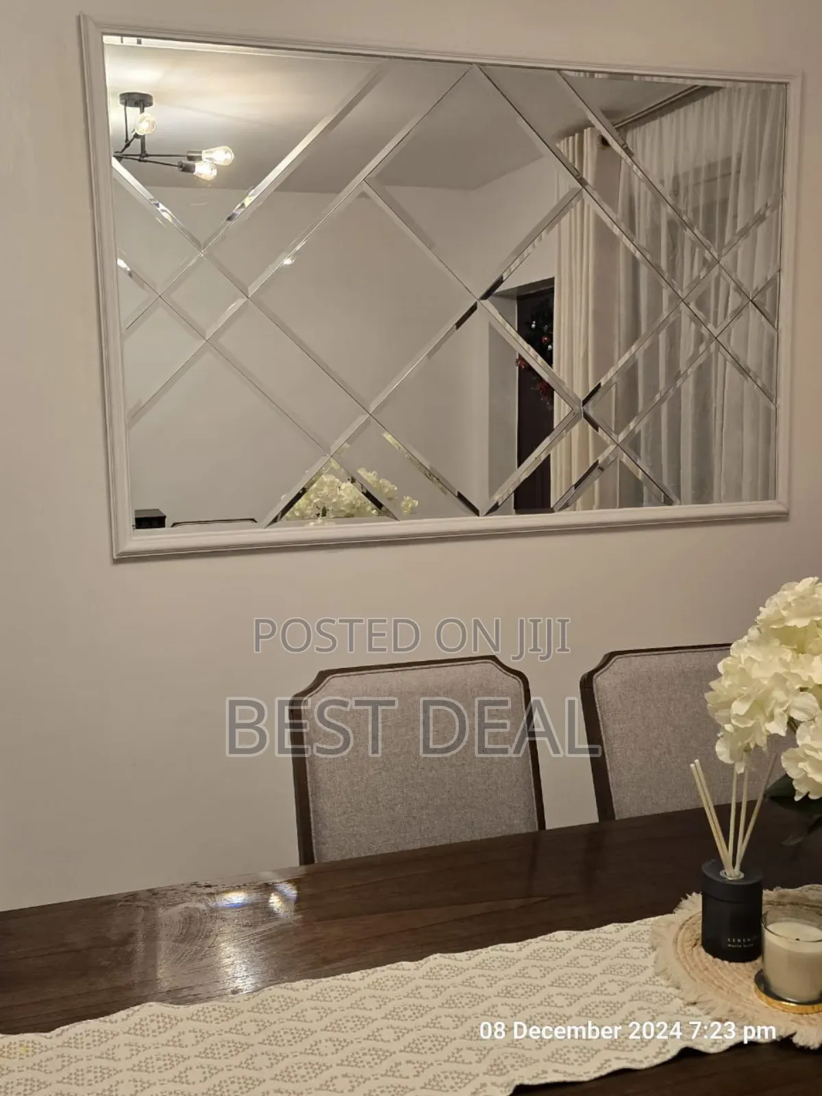 Beveled Mirrors and Waiscoting
