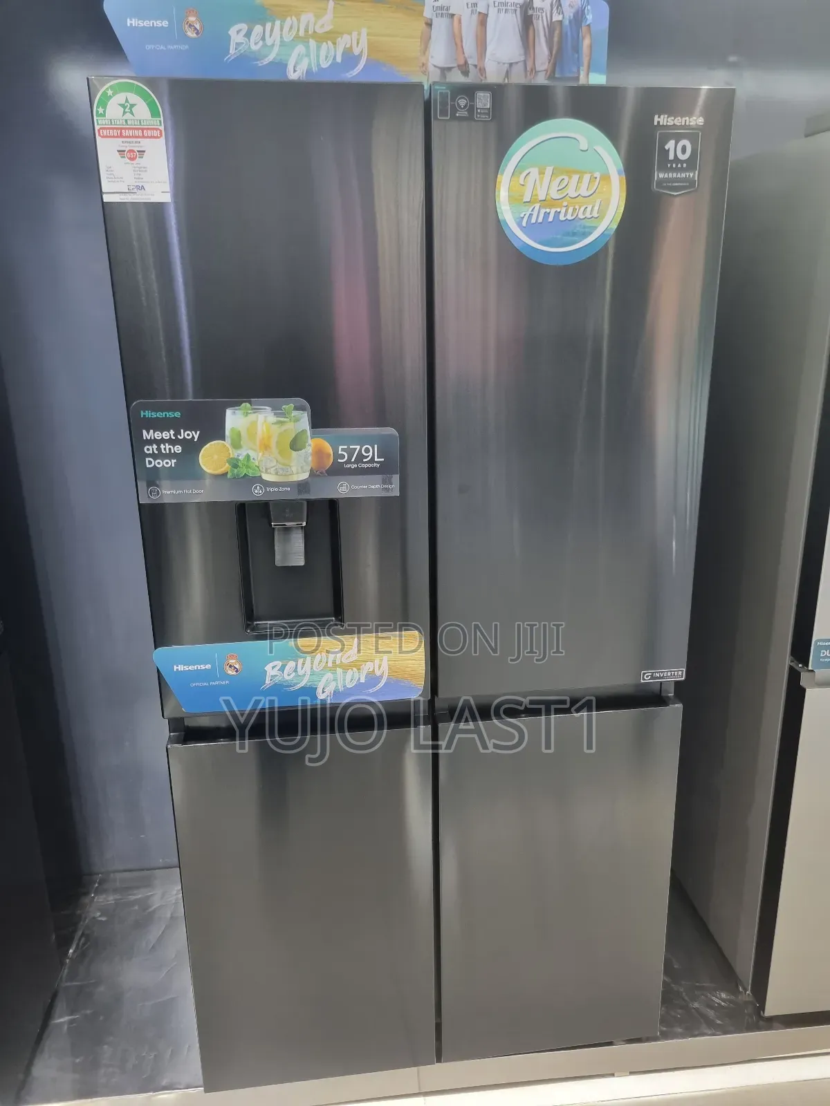 Hisense Fridge 579ltrs 4 Door Water Dispener With Smart Series