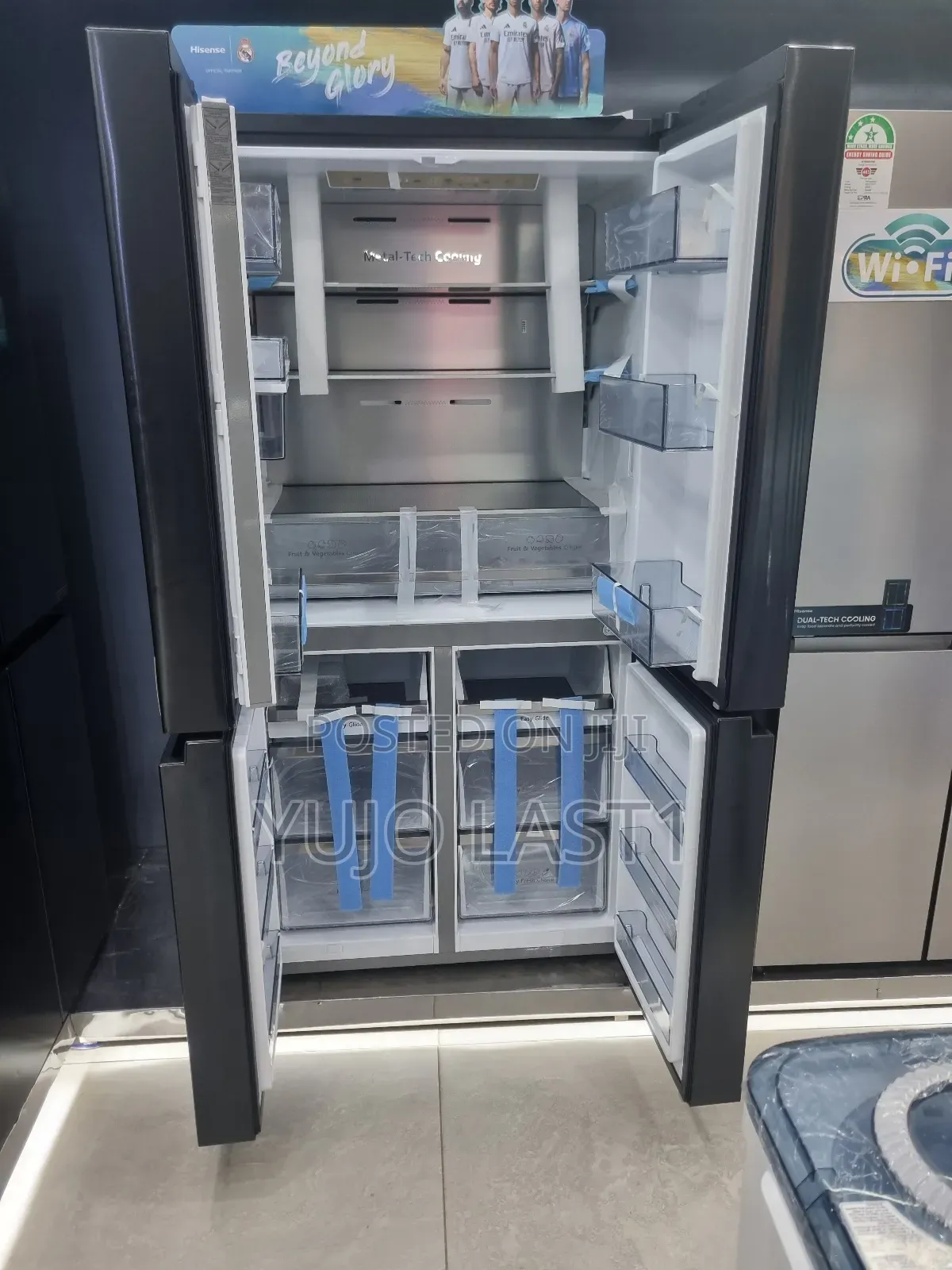 Hisense Fridge 579ltrs 4 Door Water Dispener With Smart Series