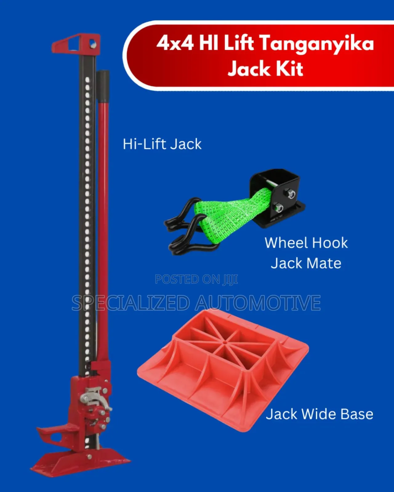 Hi-Lift Tanganyika Farm Jack Kit Extended Base Wheel Hook