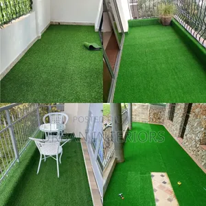 Grass Carpet Grass Carpet With Balcony Chairs
