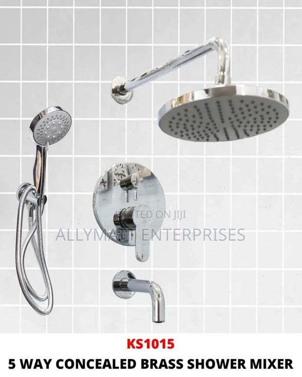 Silver 5way Concealed Shower Mixture - thumbnail 2