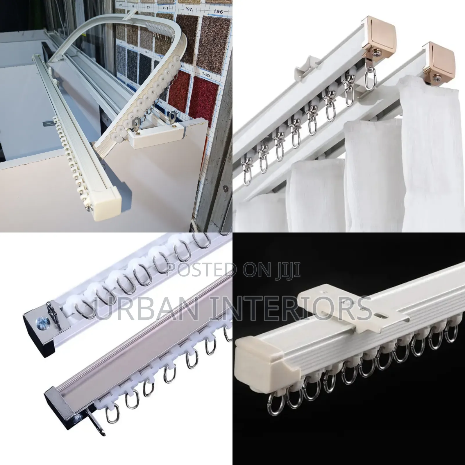 White Curtain Rails White Curtain Rails
