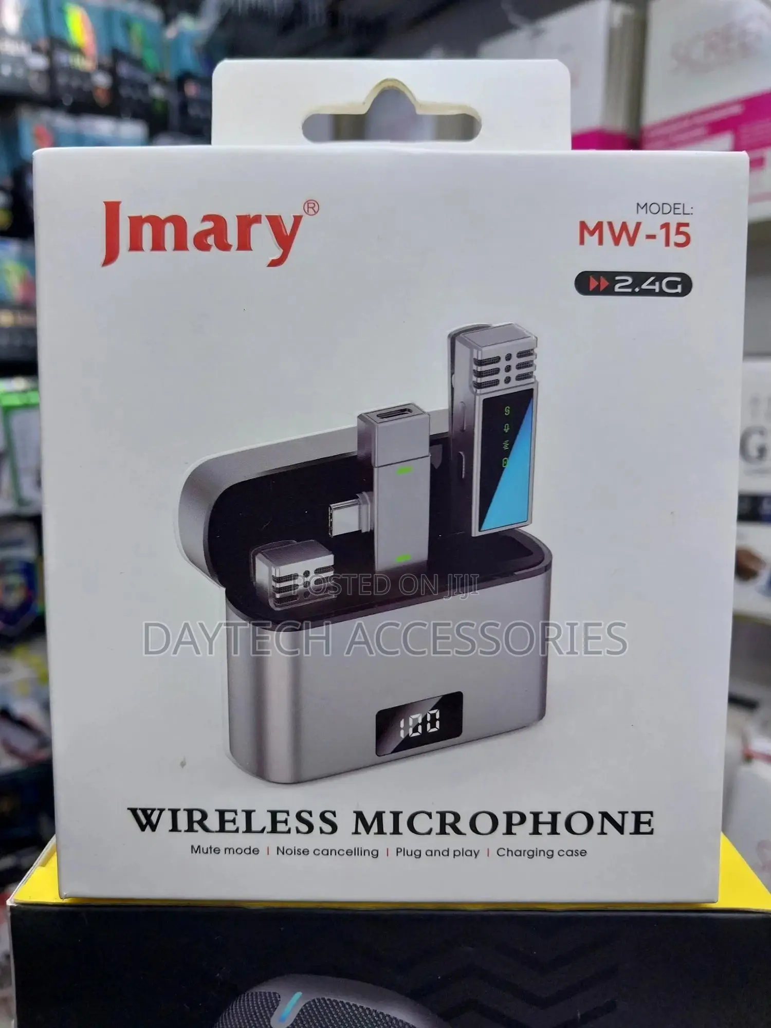 Jmary Mw-15 Wireless Mic 2 Transmitter + 1 Type-C Receiver