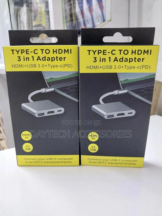 3 In1 Type C to Usb-C Hdmi Usb 3.0 Hub Adapter